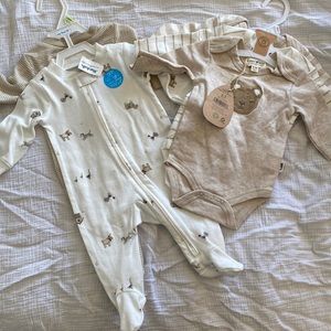 0-3 and 3 month baby clothes, gender neutral, new with tags